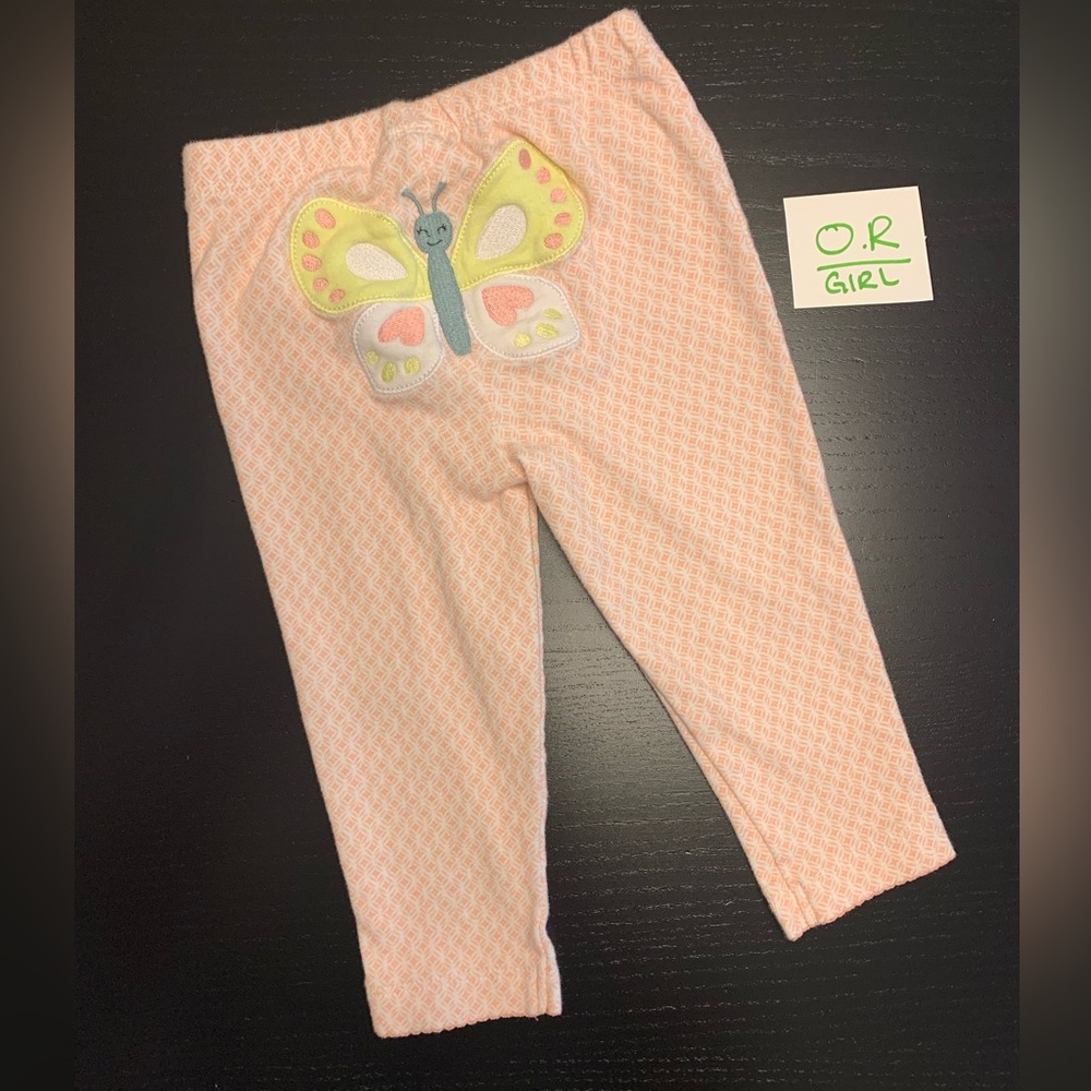 ⭐️4/$5.00⭐️ Carter's 9m Pink Butterfly Leggings